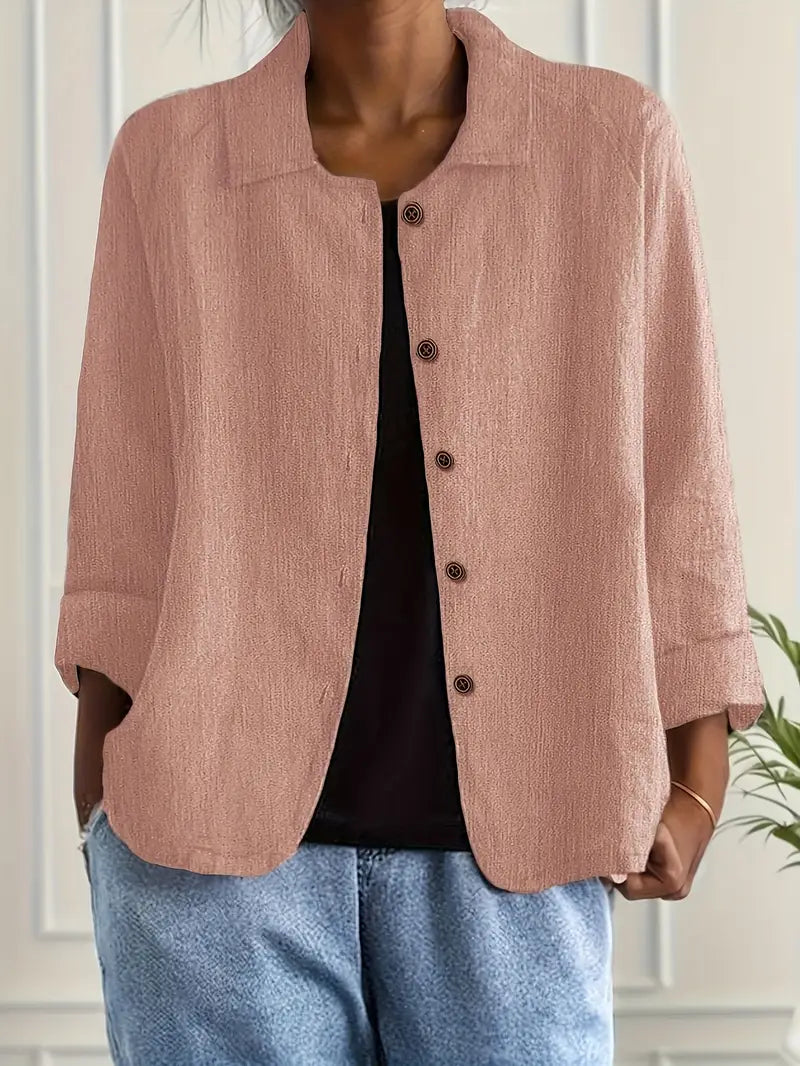 Veronika | Modern geschnittene Shirt-Jacke im Casual-Stil
