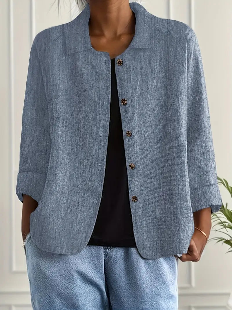 Veronika | Modern geschnittene Shirt-Jacke im Casual-Stil
