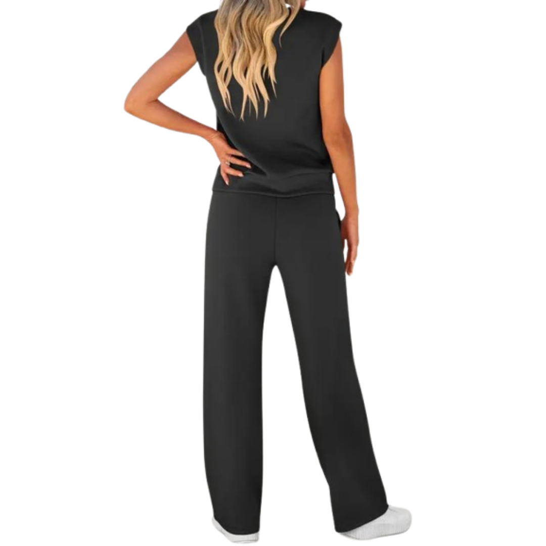 Leonie | Zweiteiliges Set mit ärmellosem Top und Hose mit Kordelzug