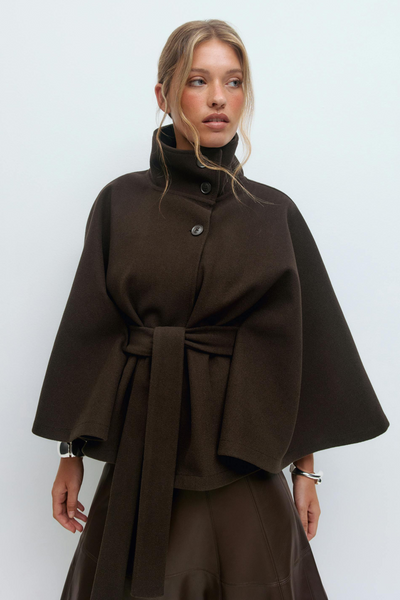 Chiara | Capejacke mit Gürtel