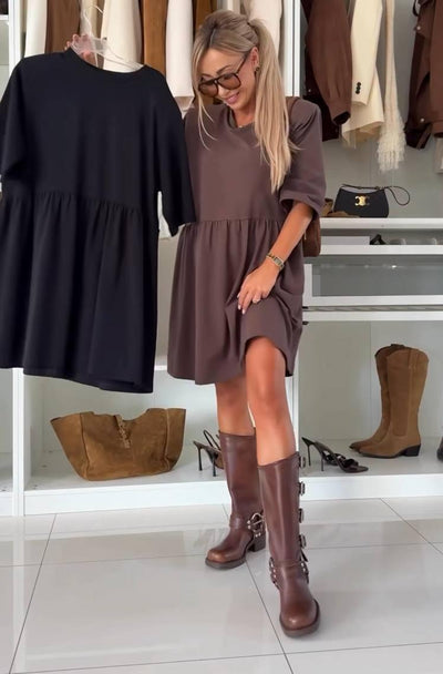 Jolina | Weit gesmoktes Minikleid