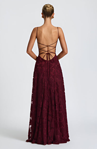 Hannelore | Maxi-Kleid mit Korsett aus Spitze