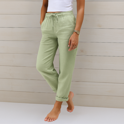 Antonia | Freizeithose mit Schnürzug und Bündchenabschluss