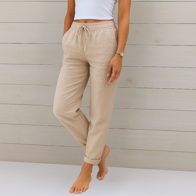 Antonia | Freizeithose mit Schnürzug und Bündchenabschluss