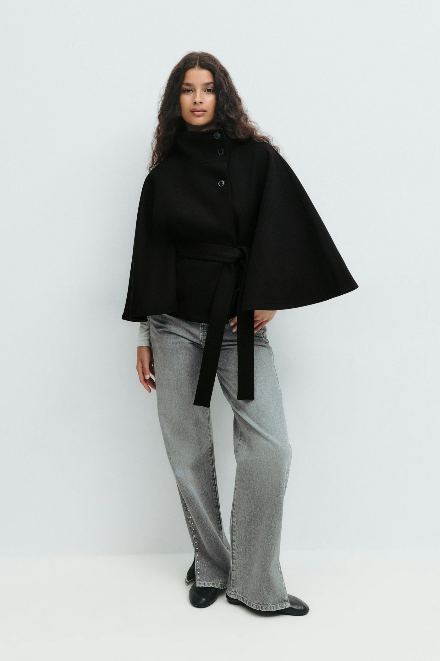 Chiara | Capejacke mit Gürtel