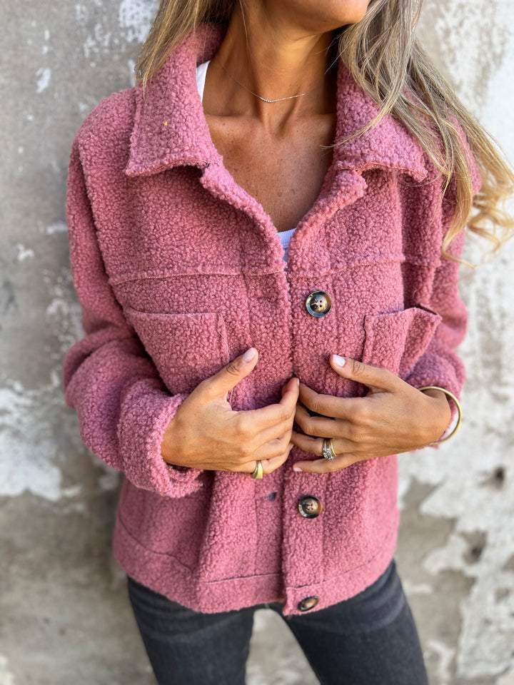 Hannah | Kuschelige Jacke mit Knöpfen