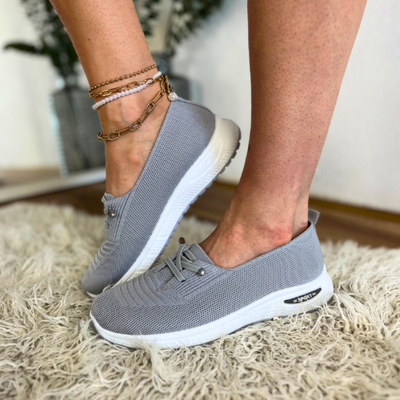 Jasmin | Bequeme Schlupfschuhe mit atmungsaktivem Strick