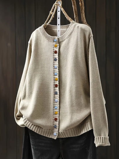 Selina | Komfortable Baumwoll-Strickjacke