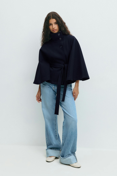Chiara | Capejacke mit Gürtel