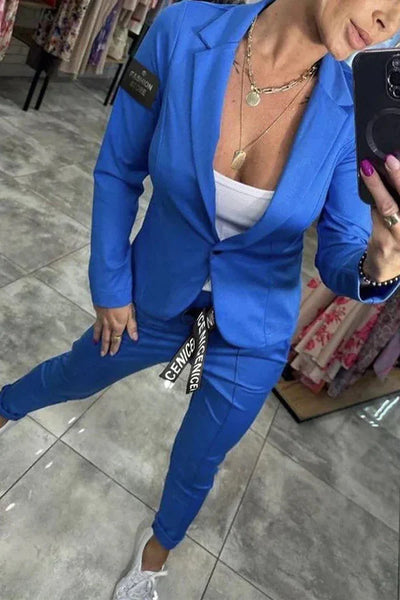 Isabelle | Maßgeschneidertes Set mit Weichem Blazer und Lässigen Jogginghosen