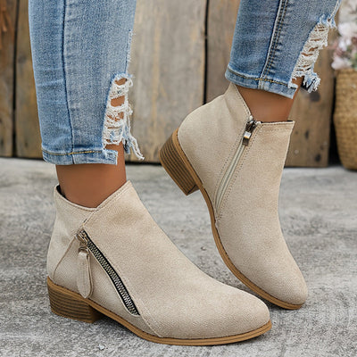 Augusta | Klassische Stiefeletten mit seitlichem Reißverschluss