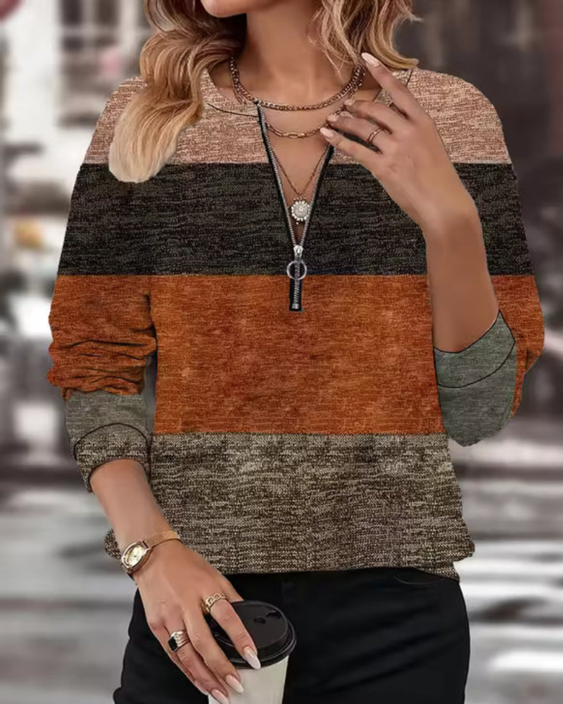 Mia | Pullover im Farbblock-Stil