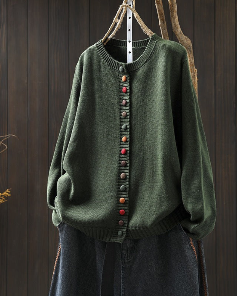Selina | Komfortable Baumwoll-Strickjacke