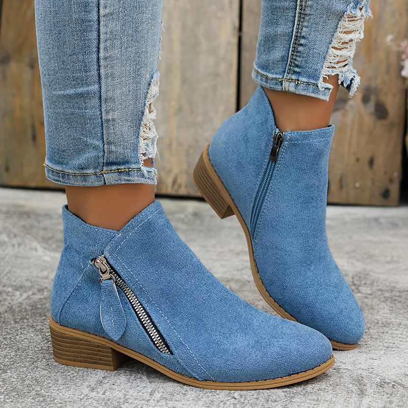 Augusta | Klassische Stiefeletten mit seitlichem Reißverschluss