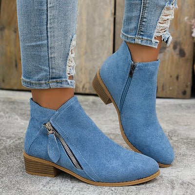 Augusta | Klassische Stiefeletten mit seitlichem Reißverschluss
