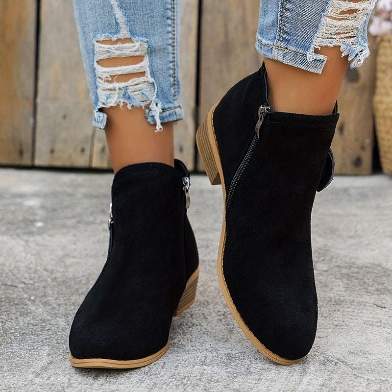 Augusta | Klassische Stiefeletten mit seitlichem Reißverschluss