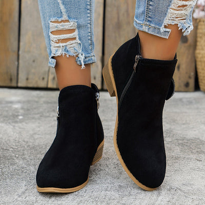 Augusta | Klassische Stiefeletten mit seitlichem Reißverschluss