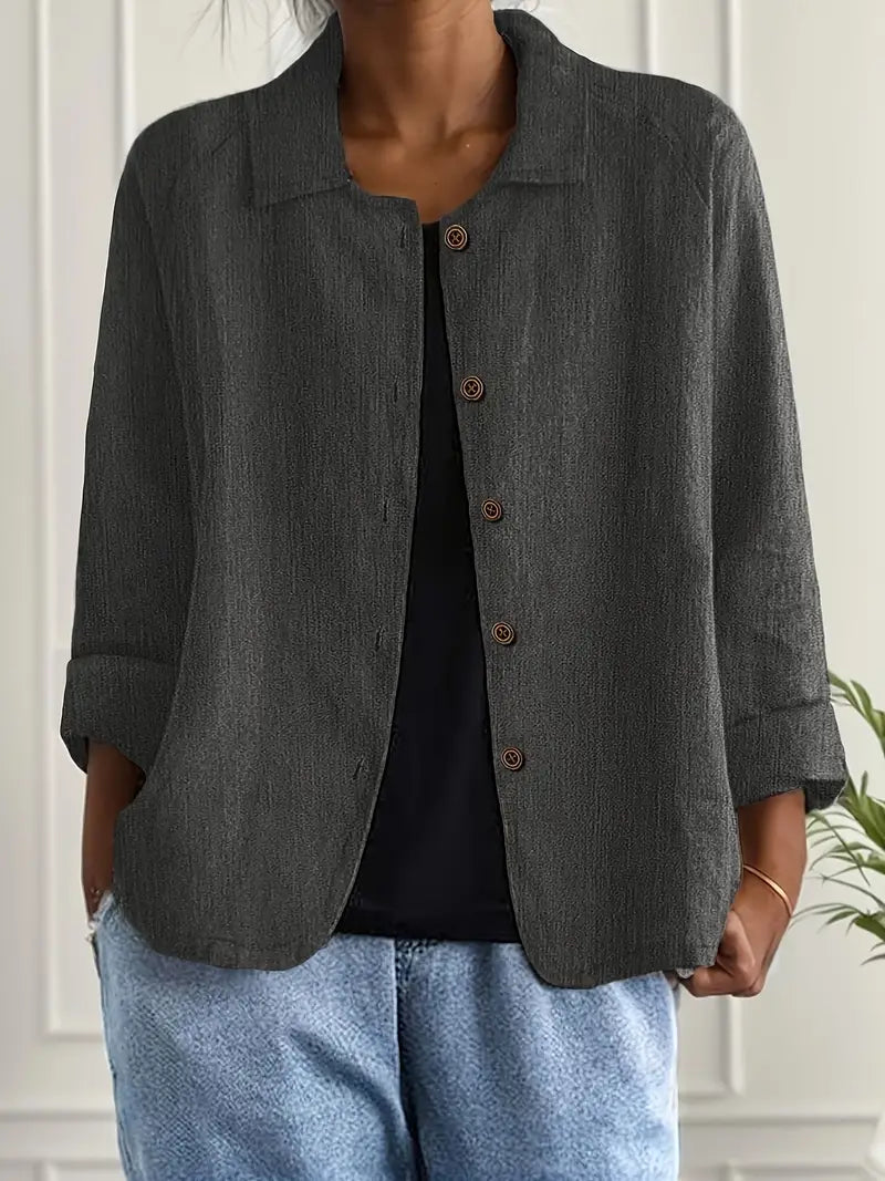 Veronika | Modern geschnittene Shirt-Jacke im Casual-Stil