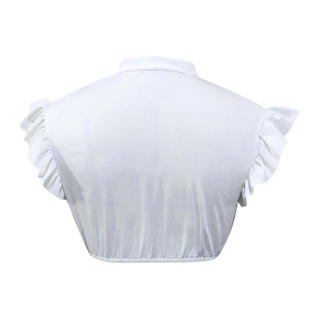 Lorelei | Weiße Wiesn-Flair Rüschärmel-Bluse