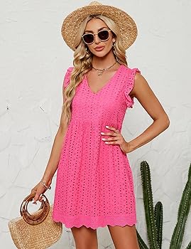 Liselotte | Boho-Minikleid mit Lochstickerei