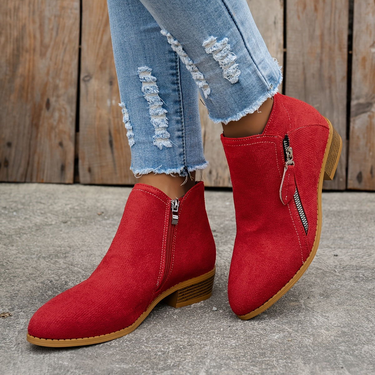 Augusta | Klassische Stiefeletten mit seitlichem Reißverschluss