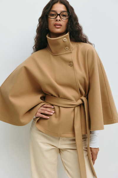 Chiara | Capejacke mit Gürtel