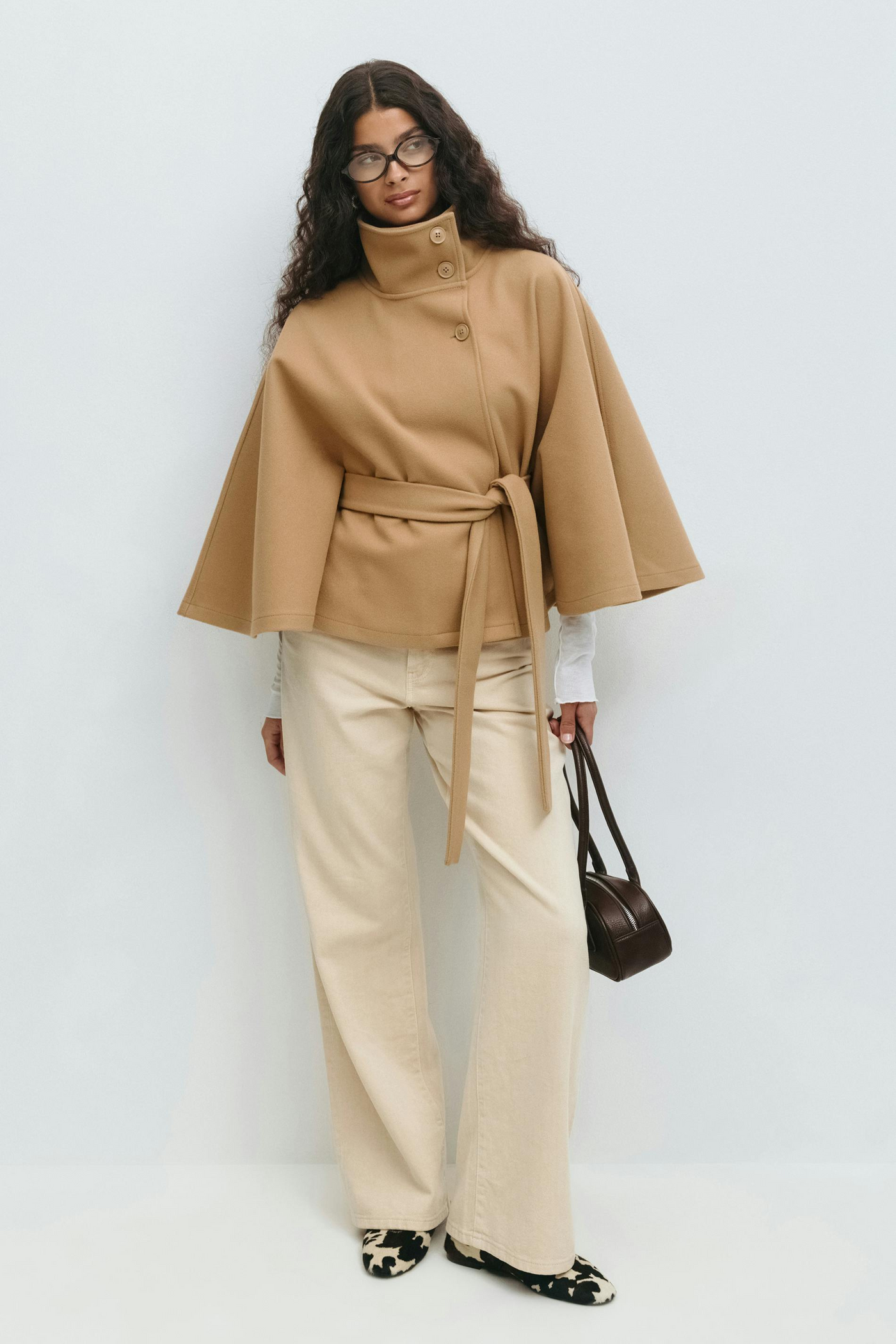 Chiara | Capejacke mit Gürtel