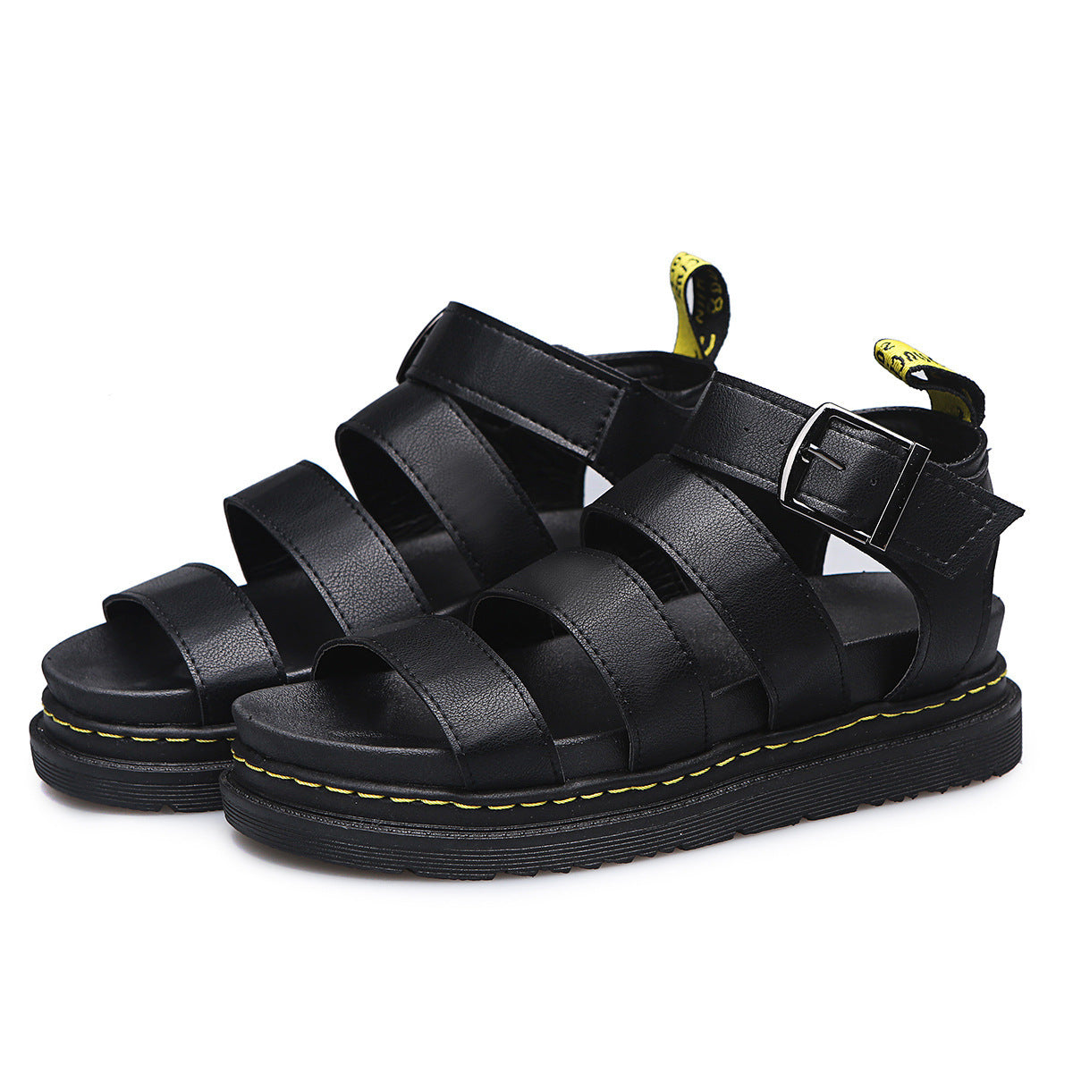 Svea | Riemchen-Plateausandalen