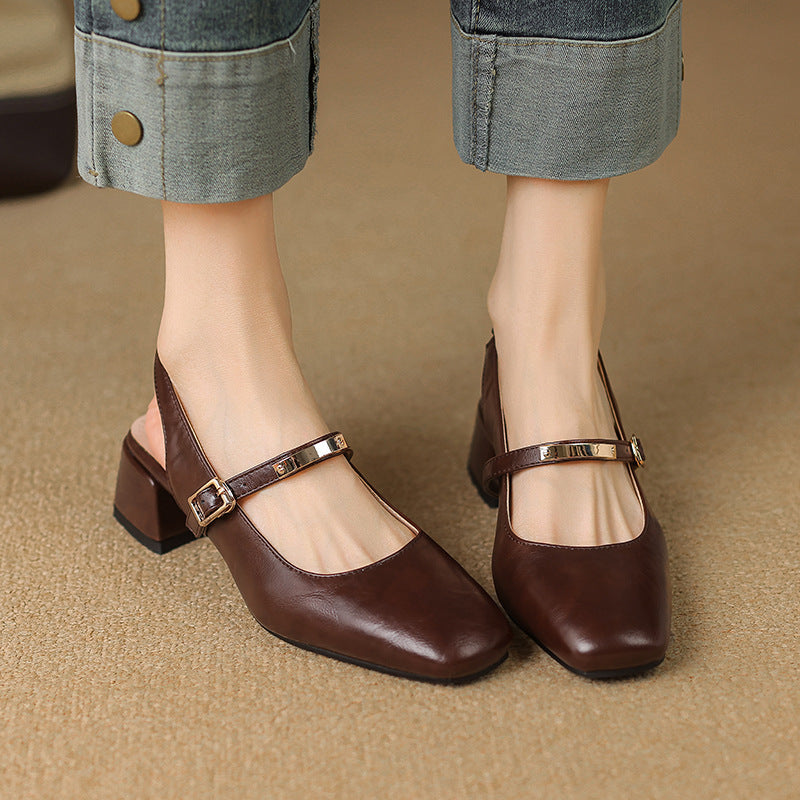 Emilia | Mary Jane Dirndl Schuhe mit mittlerem Absatz für Oktoberfest