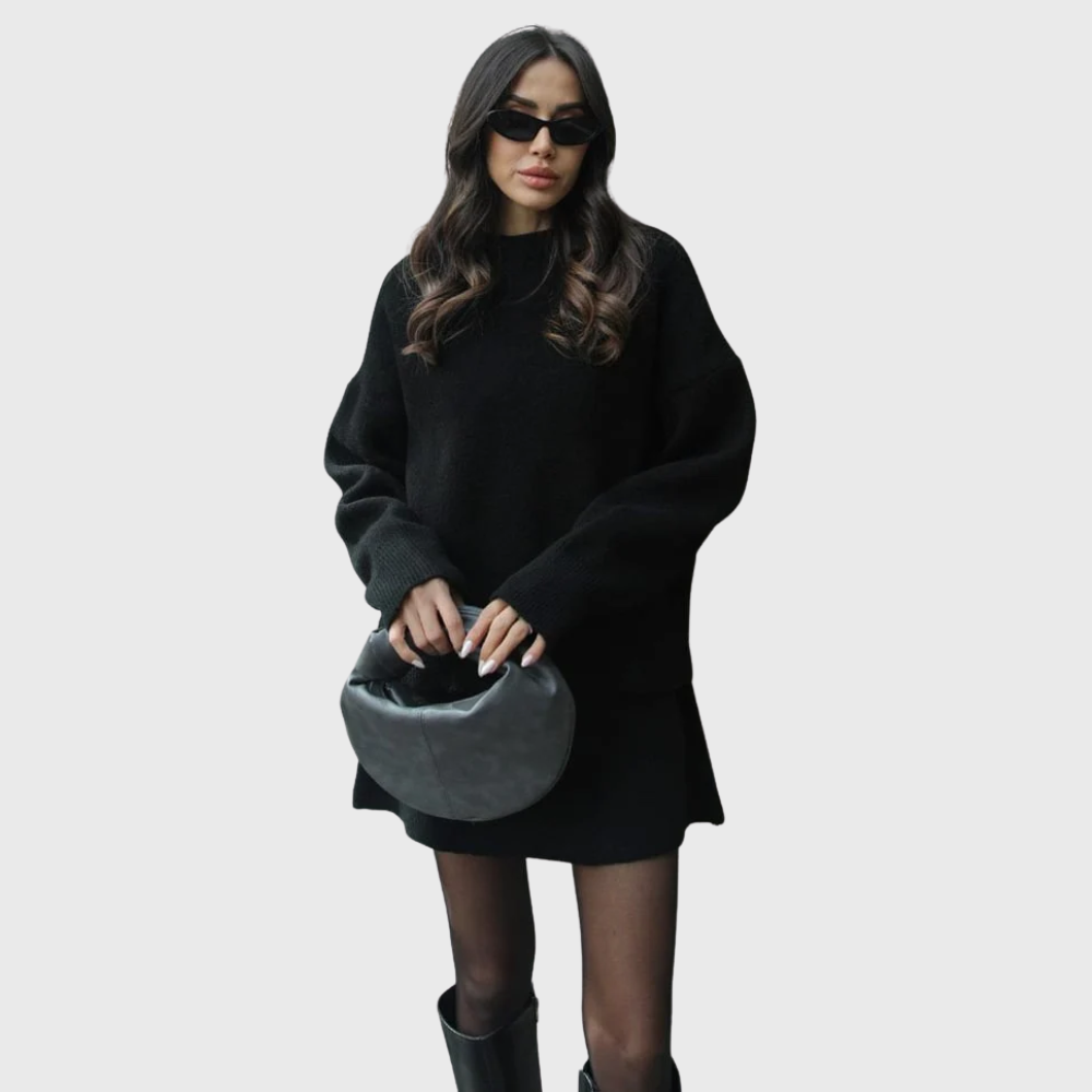 Annelie | Weiches Strick-Ensemble mit Pullover und Rock
