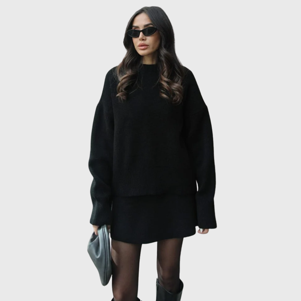 Annelie | Weiches Strick-Ensemble mit Pullover und Rock