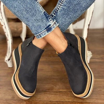 Barbara | Plattform-Wasserdichte Stiefeletten