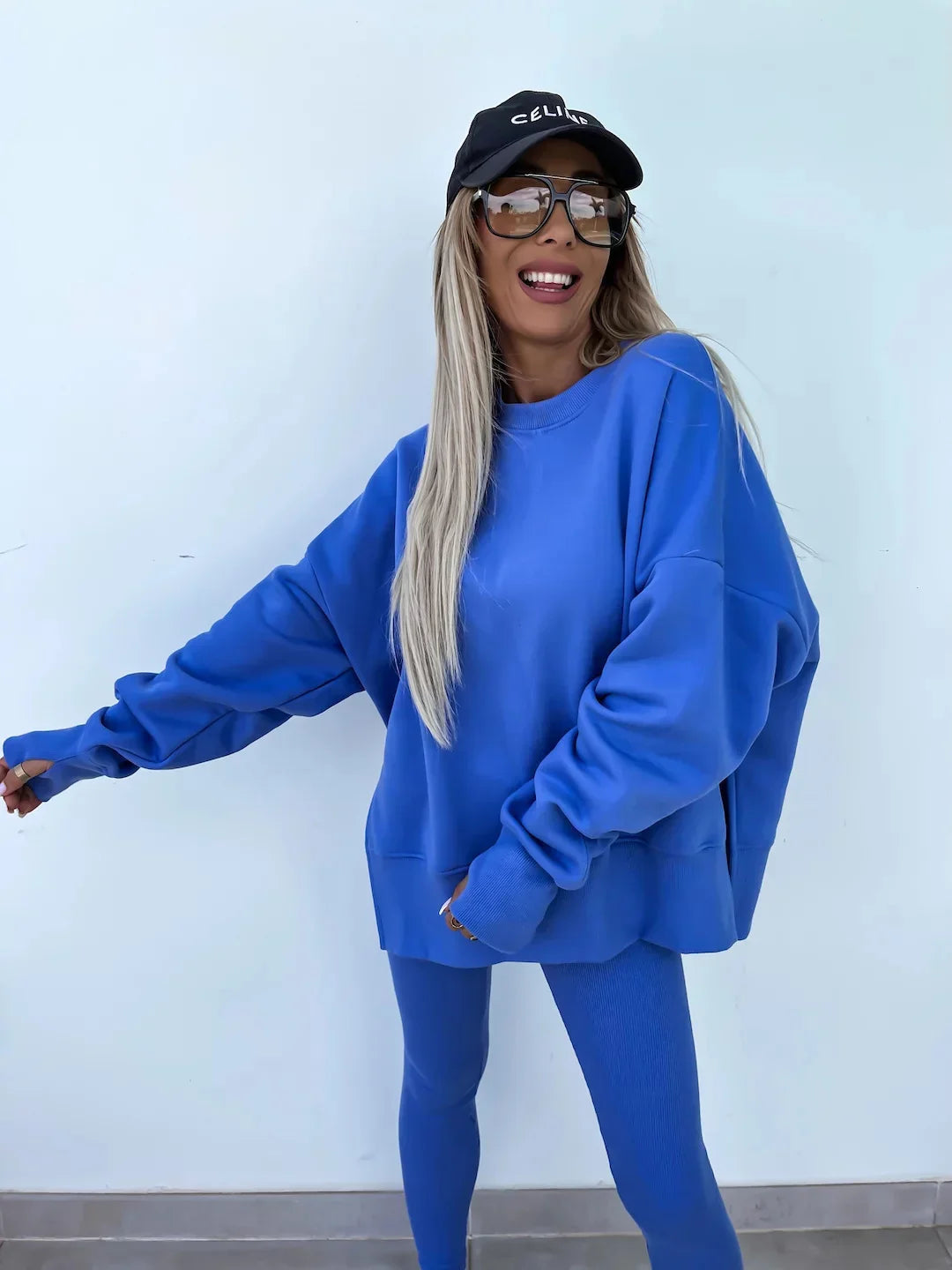 Annika | Zweiteiliges Ensemble mit weitem Pullover und Schlupfhose