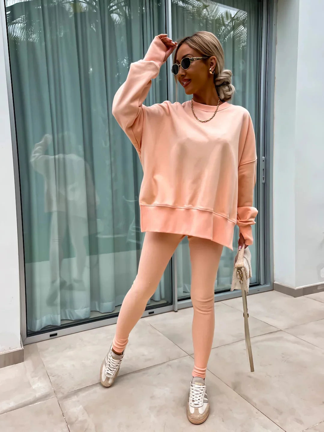 Annika | Zweiteiliges Ensemble mit weitem Pullover und Schlupfhose