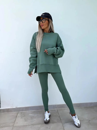 Annika | Zweiteiliges Ensemble mit weitem Pullover und Schlupfhose