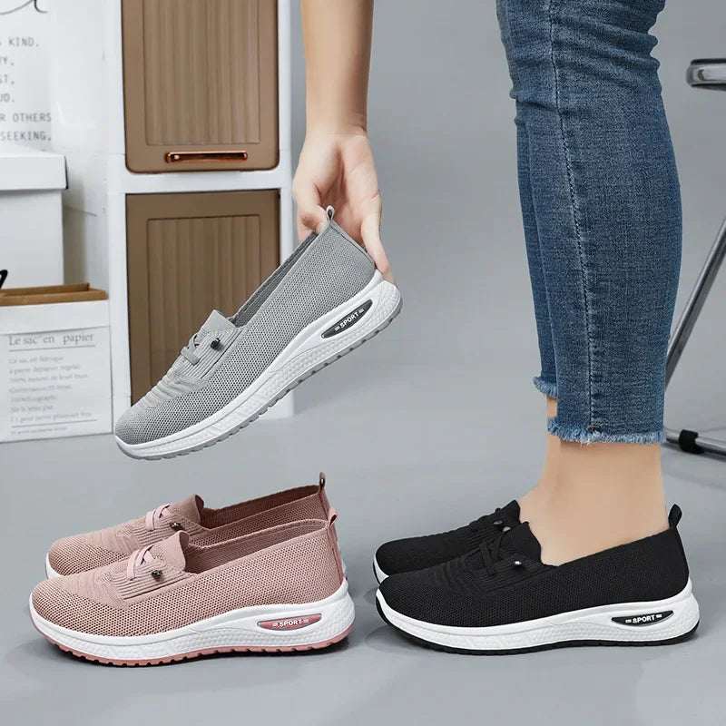 Jasmin | Bequeme Schlupfschuhe mit atmungsaktivem Strick