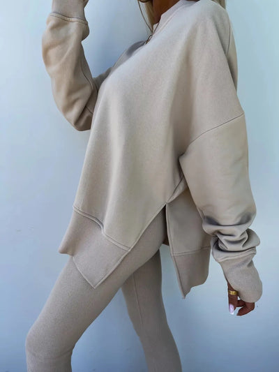 Annika | Zweiteiliges Ensemble mit weitem Pullover und Schlupfhose