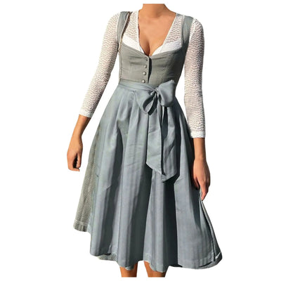 Anneliese | Dirndl mit Knopfleiste & eleganter Schleife