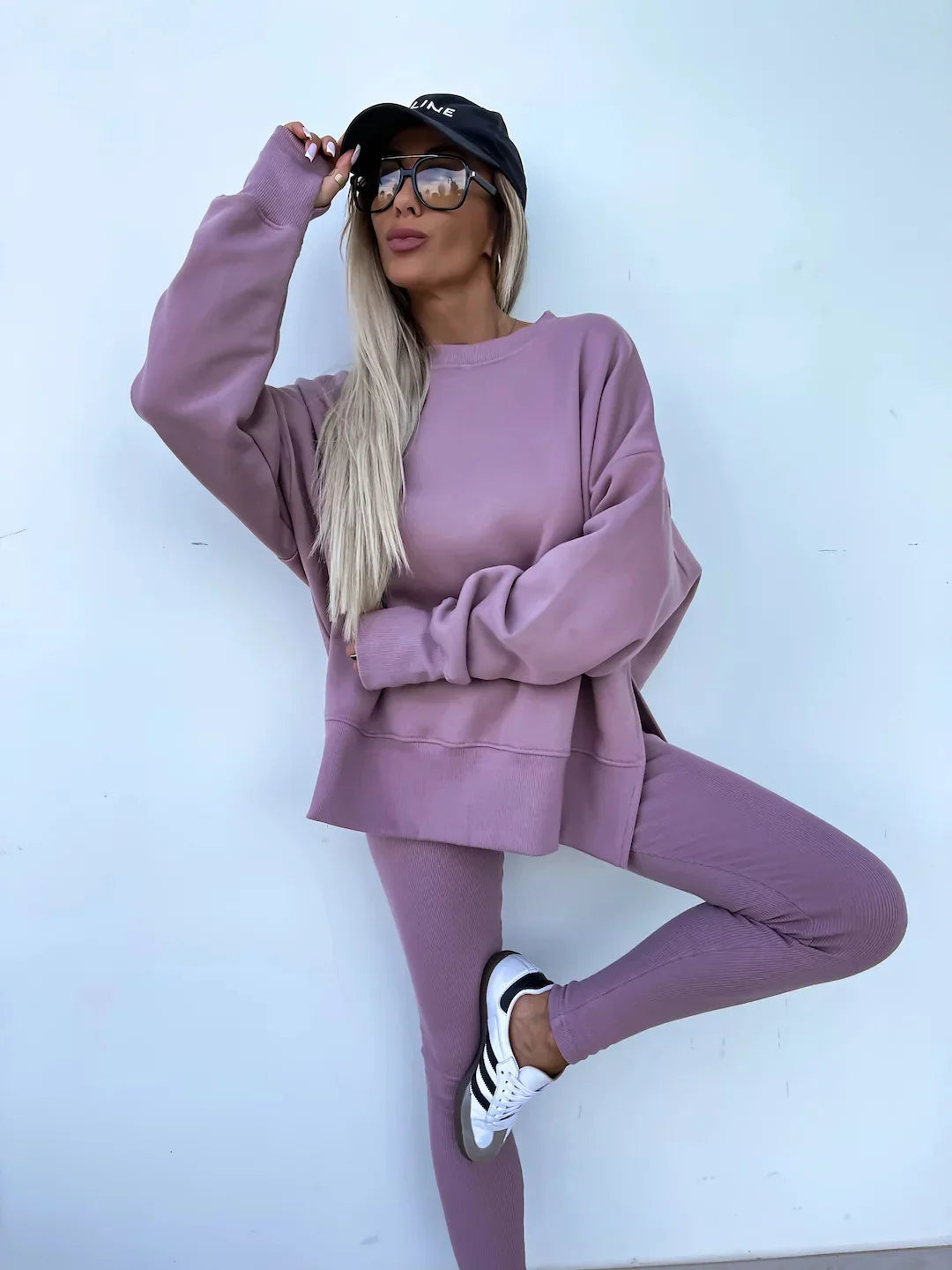 Annika | Zweiteiliges Ensemble mit weitem Pullover und Schlupfhose
