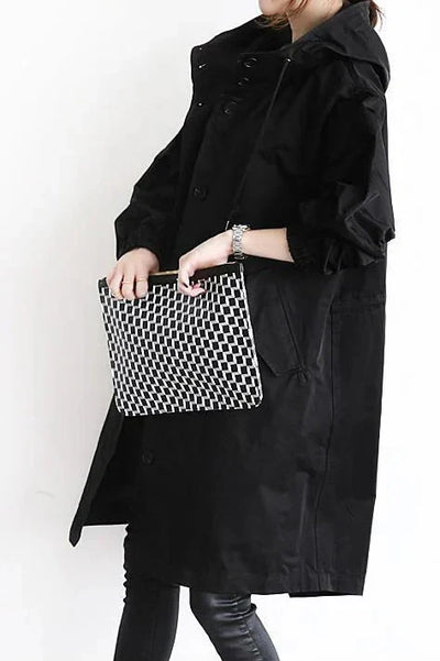 Elena | Midicoat mit Kapuze und Oversized-Silhouette