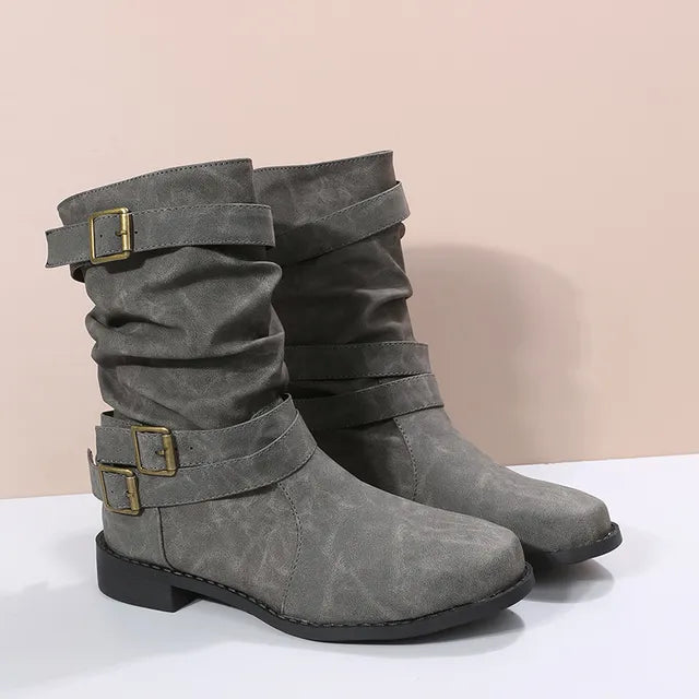 Greta | Mittlere Wadenstiefel für Oktoberfest & Alltag