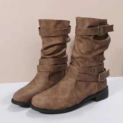Greta | Mittlere Wadenstiefel für Oktoberfest & Alltag