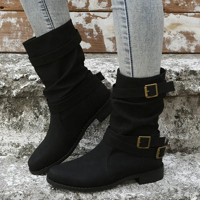 Greta | Mittlere Wadenstiefel für Oktoberfest & Alltag