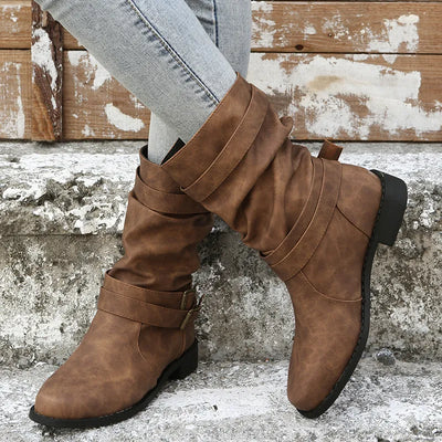 Greta | Mittlere Wadenstiefel für Oktoberfest & Alltag