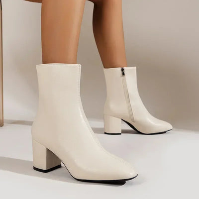 Clara | Dirndl Schuhe mit seitlichem Reißverschluss für Oktoberfest