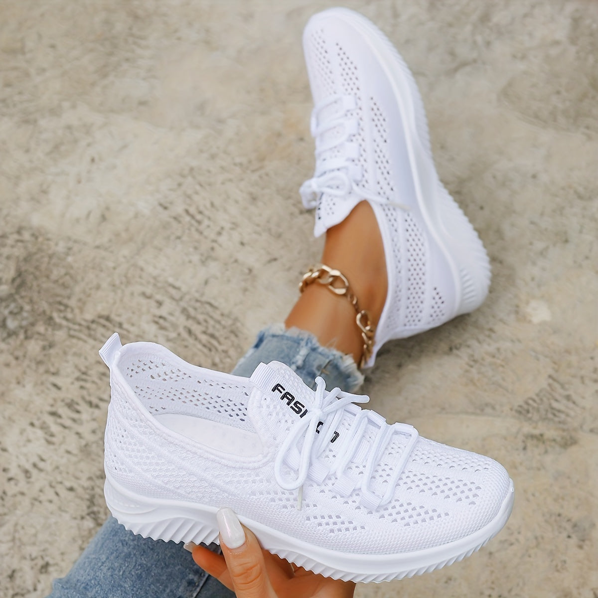 Jule | Atmungsaktive Sneaker aus Netzgewebe