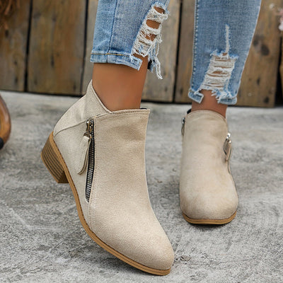 Augusta | Klassische Stiefeletten mit seitlichem Reißverschluss