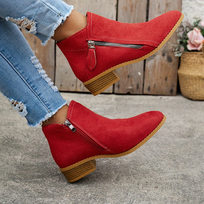 Augusta | Klassische Stiefeletten mit seitlichem Reißverschluss