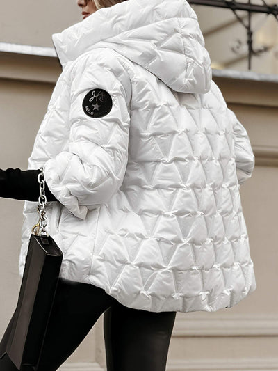 Margot | Diamantgesteppte Winterjacke mit Kapuze