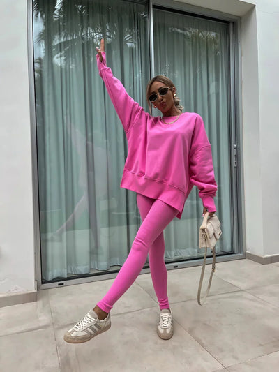 Annika | Zweiteiliges Ensemble mit weitem Pullover und Schlupfhose